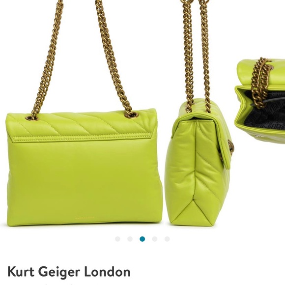 Kurt Geiger bright green large bag - Picture 3 of 3